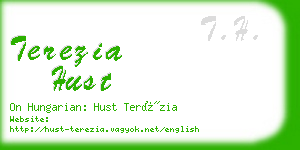 terezia hust business card